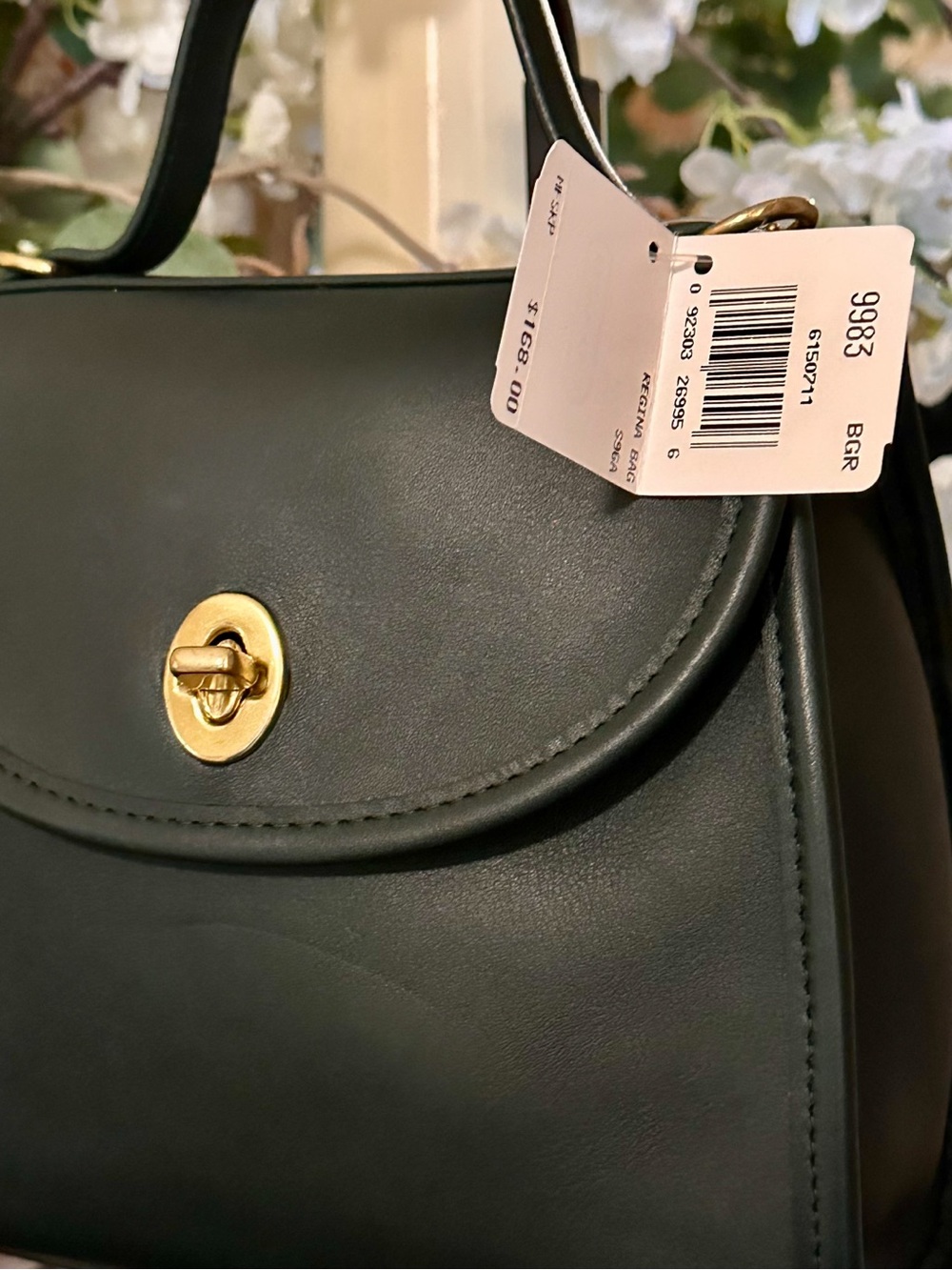 🔥 RARE COACH Bottle Green REGINA Bag | NWT - Picture 6 of 17